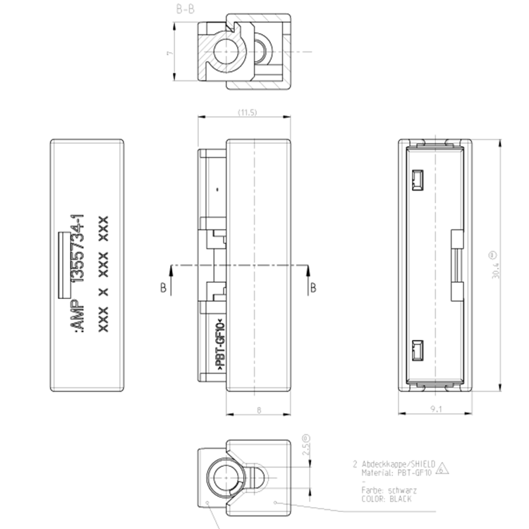 high performance with high quality AMP 1355734-1.png